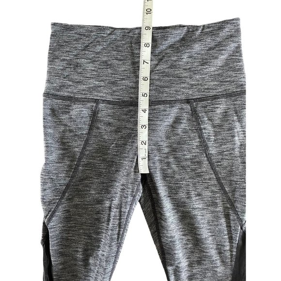 Athleta High Rise Plié Tight Gray Black Yoga Pants‎ Womens Dance XS 349101 - Picture 8 of 9